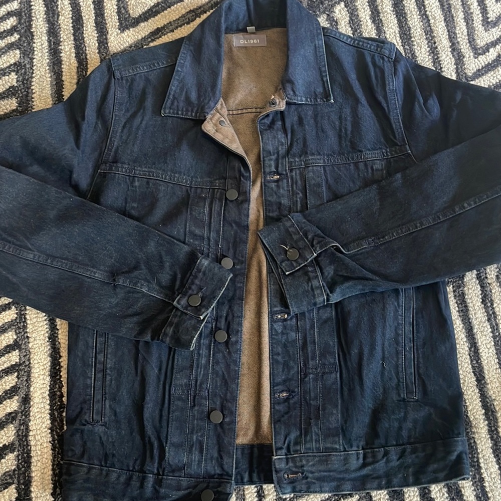 Mens DL1961 deep navy denim jacket size M
